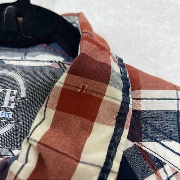 BUCKLE Athletic Fit Pearl Snap Front Plaid Long Sleeve Shirt L - Picture 8 of 8